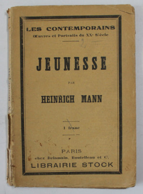 JEUNESSE par HEINRICH MANN , 1923 , FORMAT MIC foto