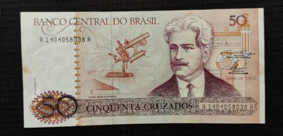 Brazilia / Brasil - 50 Cruzados ND (1986-1988) s038A foto