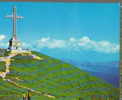 CPI B14160 CARTE POSTALA - MUNTII BUCEGI. CRUCEA DE PE CARAIMAN foto