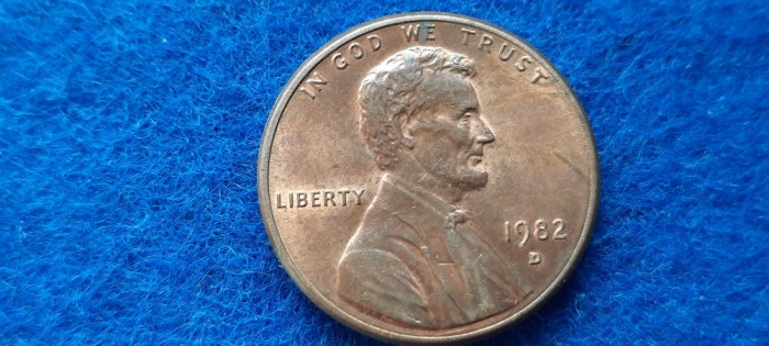 SUA ONE CENT 1982D