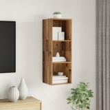 vidaXL Cabinet TV cu raft Pe perete Lemn vechi 37 x 37 x 107 cm Lemn compozit