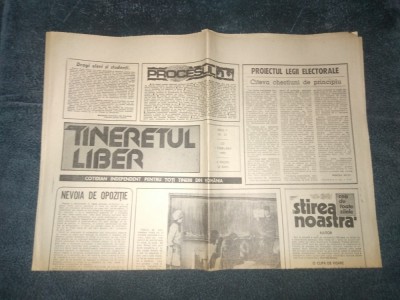 ZIARUL TINERETUL LIBER 1 FEBRUARIE 1990 foto