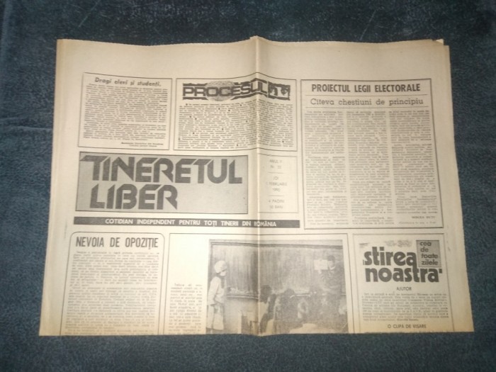 ZIARUL TINERETUL LIBER 1 FEBRUARIE 1990