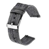 Curea material textil, compatibila cu Fossil Gen 5 Smartwatch, Telescoape QR, 22mm, Grainsboro Gray, Very Dream