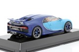 Macheta 2016 bugatti chiron, light blue/blue 1/43