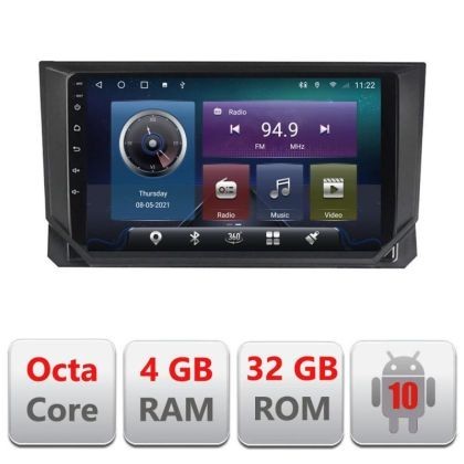 Navigatie Seat Ibiza 2017- C-IBZ Octa Core cu Android Radio Bluetooth Internet GPS WIFI 4+32GB CarStore Technology
