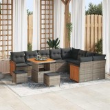 Cumpara ieftin Set de canapele pentru grădină 12 pcs Gri 80 x 80 x 71 cm