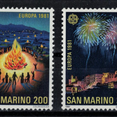 SAN MARINO 1981 - Colectia EUROPA, Folclor/ serie completa MNH