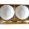Set 2 Boluri cu Lingurite, Alb, 15 cm, 219G