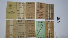 LOT BILETE VECHI TREN CFR I...