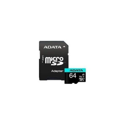 Adata&amp;nbsp;Memory card microSD Premier Pro 64 GB UHS1 U3 V30 A2 + adapter foto