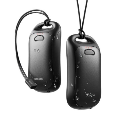 Incalzitoare de Maini, Type-C, IP45, Magnetic, with Strap, 2x 3000mAh - Ocoopa (UT3061-BK) - Black foto
