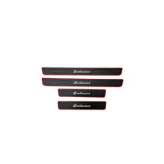Set 4 ornamente protectie praguri din cauciuc compatibil Logan III Cod: PRGC001LG Automotive TrustedCars