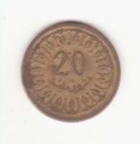 Tunisia 20 milli&egrave;mes 1960 (1380).