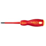 Surubelnita NEO TOOLS 04-218, SL/PH1x80mm, 1000V, izolată VDE, profil Plus-Minus, otel S2, maner ergonomic