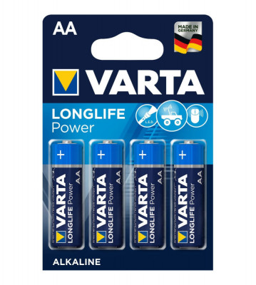 VARTA LONGLIFE POWER AA Mignon LR6 HR6 Baterii alcaline-Conținutul pachetului 1x Blister foto