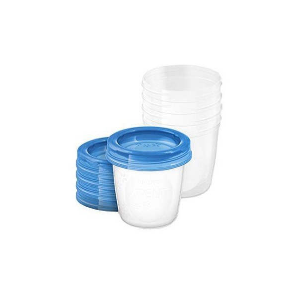 Set 5 recipiente pentru stocarea laptelui 180 ml 0 luni+ Philips Avent SCF619/05, Transparent Set 5 recipiente pentru stocarea laptelui 180 ml 0 luni+ Philips Avent SCF619/05, Transparent