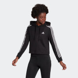 Hanorac Fitness Crop top Negru Damă, Adidas