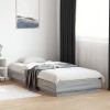 VidaXL Cadru de pat, gri sonoma, 90x200 cm, lemn prelucrat 839607