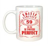 Cana alba personalizata, Editie Limitata 59 ani, INOVATIX&reg;. 330ml, Oem