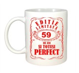 Cana alba personalizata, Editie Limitata 59 ani, INOVATIX&reg;. 330ml, Oem