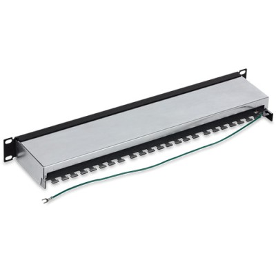 Patch Panel 24 porturi RJ45, Cat6a, Ecranat, 1U - TRENDnet TC-P24C6AS SafetyGuard Surveillance foto