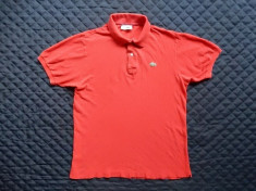 Tricou Lacoste Made in France. Marime 5 (L) : 55 cm bust, 71 cm lungime; ca nou foto