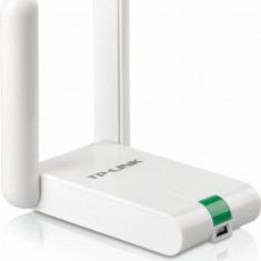 Adaptor wireless tp-link n300 high gain usb2.0 2 antene fixe atheros 2t2r buton qss cablu