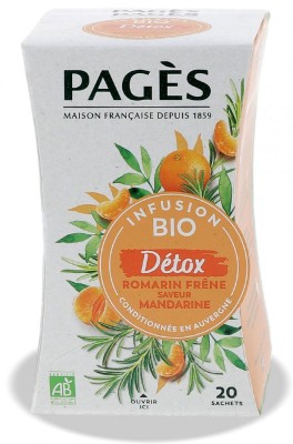 Ceai BIO detoxifiere (rozmarin, frasin, aroma de mandarine) Pages foto
