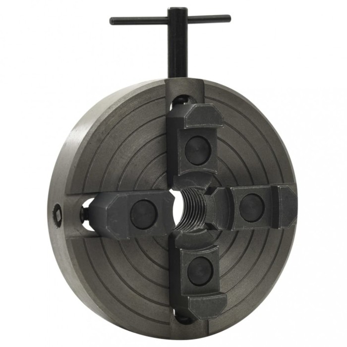 Gossi mandrina pentru lemn 4 falci conexiune m33 negru 150x63 mm otel