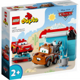 LEGO&reg; DUPLO&reg; - Masini de la Disney si Pixar distractie la spalatorie cu Fulger Mcqueen si Bucsa (10996)