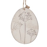 Cumpara ieftin Set 2 Oua decorative Paste metal alb 10x8 cm
