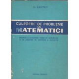 Culegere de probleme de matematici - O. Sacter