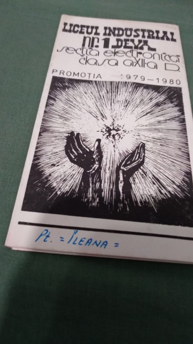INVITATIE AMINTIRE ABSOLVENTII LICEULUI INDUSTRIAL NR.1 DEVA SECTIA ELECTRONICA XII D 1979 -1980