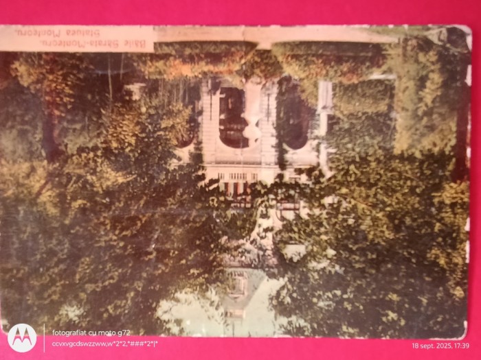 statiunea Baile Sarata Monteoru -Buzau ,CARTE POSTALA interesanta , necirculata