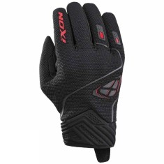 Manusi barbati pentru scuter - motocicleta Roadster vara Ixon model Hurricane 2 MS culoare: negru/rosu &ndash; degete tactile 3XL (13/14)