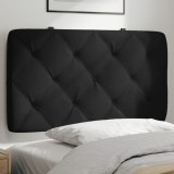 vidaXL Pernă tăblie de pat, negru, 90 cm, catifea