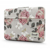 Husa Canvaslife Sleeve pentru Laptop de 15-16 inch White Rose