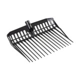 Furcă pentru gunoi de grajd, EcoFork, negru, 40 &times; 33&nbsp;cm