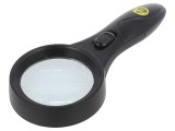 Lupă Manuală ESD cu LED și UV &Oslash;60mm 2.25x