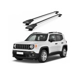 Bare portbagaj transversale aluminiu Lumi LUXURY Jeep Renegade SUV 2015+ 96cm T-slot aerodinamic