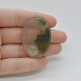 Cabochon agat moss indonezia 43x30x6mm c57