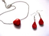 set colier si cercei cu coral 51579