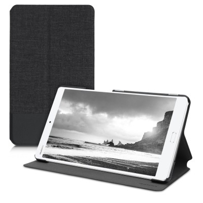 Husa pentru Huawei MediaPad M3 8.4, Textil, Gri, 40749.06 foto