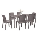 Set mobilier de grădină Laos 6+1 cappuccino