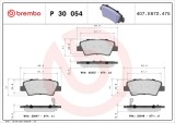 BREMBO P 30 054 PRIME LINE set placute frana,frana disc