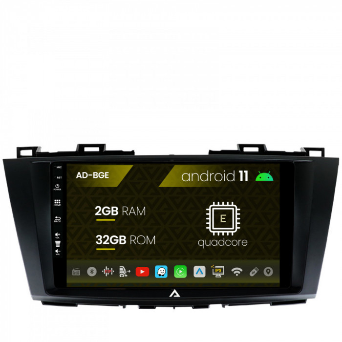 Navigatie Mazda 5 (2010-2015), Android 11, OCTACORE AC8257 2GB RAM + 32GB ROM, 9 Inch - AD-BGE9002+AD-BGRKIT323
