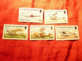 Serie Guernsey 1973 - Aviatie , 5 valori, Nestampilat