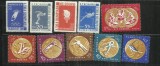 ROMANIA 1961 - MEDALII OLIMPICE DE AUR MELBOURNE SI ROMA, MNH - LP 528, Nestampilat