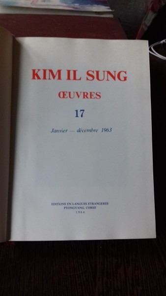 OEUVRES 17 - KIM IL SUNG
